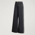 HIGH RISE WIDE LEG DENIM PANTOLON