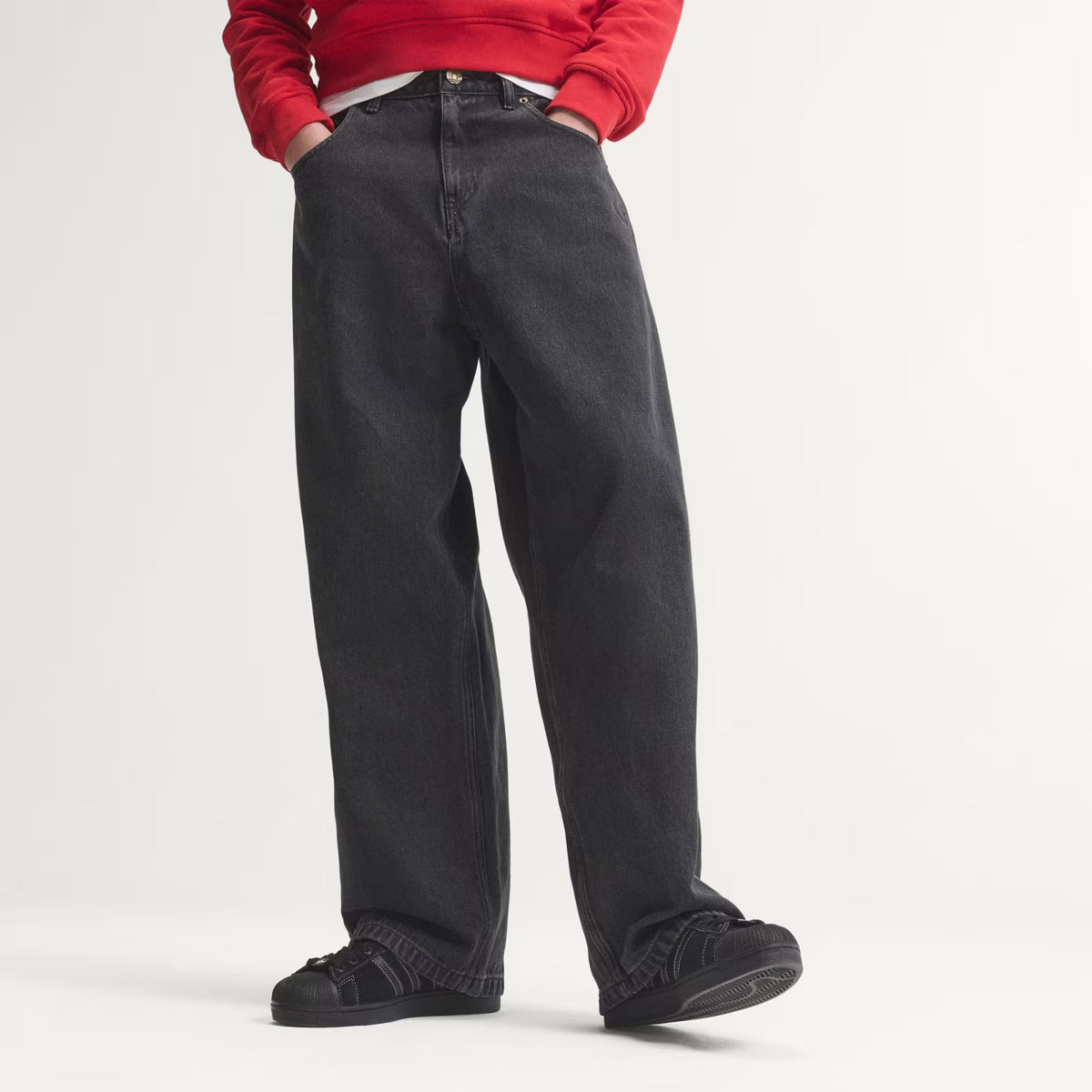 SST DENIM JEANS MID-RISE STRAIGHT LEG